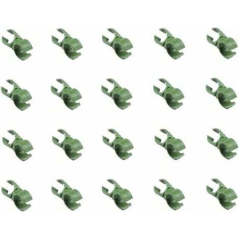 Boucle de treillis universelle réglable de 11 mm pour plantes grimpantes, 20 pièces, pour support de connecteur en rotin vert, pour serre, avec boucle de serrage pour fleurs. (1/4)