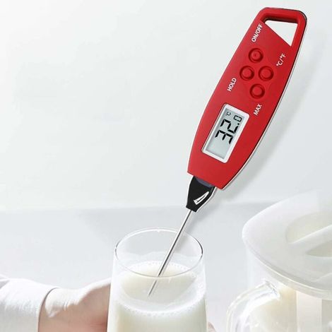 Ahlsen Untra-Rapide précis Thermomètre numérique Thermomètre de Cuisson instantanée Lire la Cuisson des Aliments Thermomètre avec Aimant et 304 en Acier Inoxydable Sonde (1/5)