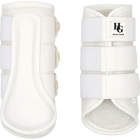 Horse Guard Timothy mesh Dressurgamasche, 2er Set - weiß, M / Vollblut / Cob (1/3)