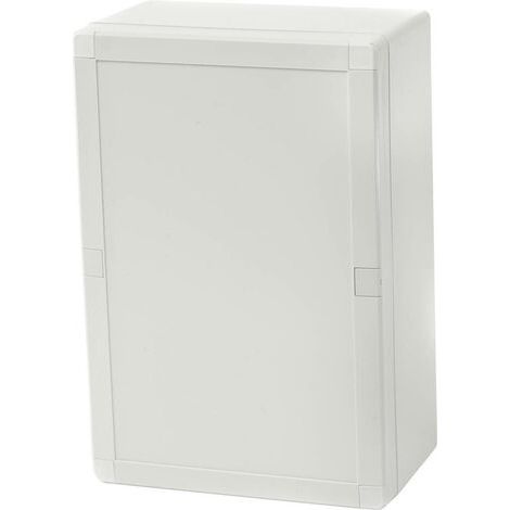 Boîte d'encastrement mural 1 poste – Mode de pose électricité encastré – Dimensions 244 x 164 x 90 mm – ABS gris clair (RAL 7035) – Fibox (1/3)