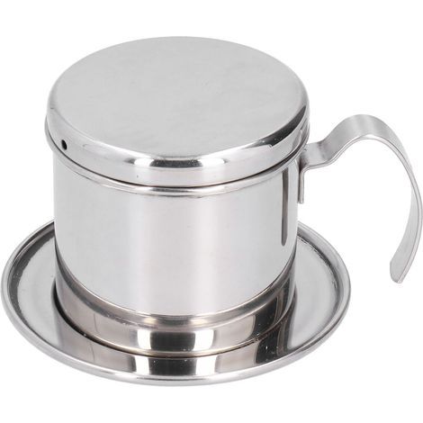 Tihebeyan Filtre de café en Acier Inoxydable Vietnamite Grande Taille Grande Taille pour les Producteurs de café, Routard, en Acier de Discussion Lourde en Inoxydable (1/5)