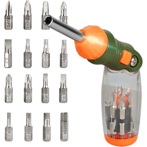 Cliquet Tournevis Maison Ergonomique 16 en 1 Rglable (1/5)