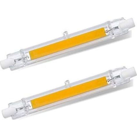 R7S LED Bulb 118mm Cool White 6000K 1200LM R7S 13W COB LED Halogen Equivalent R7S J118 100W 120W 360 Degree Non-Dimmable R7S 118mm Slim LED for Ceiling/Floor Lamp 2 Pack (1/5)