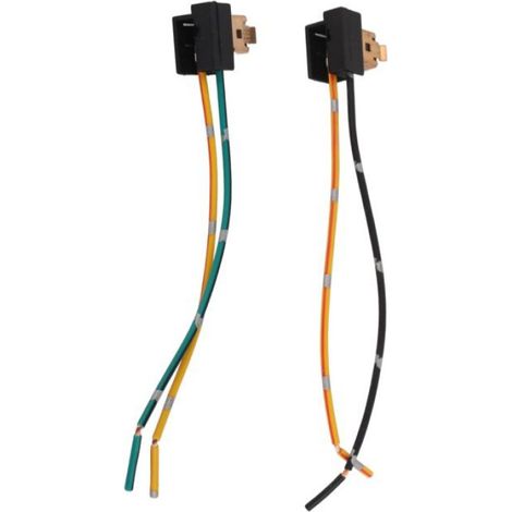 Harnais De Phare - Adaptateur Douille H1 - Pour Ampoules Halogènes LED SMD - 12 V À 24 V - 2 Pièces (1/5)