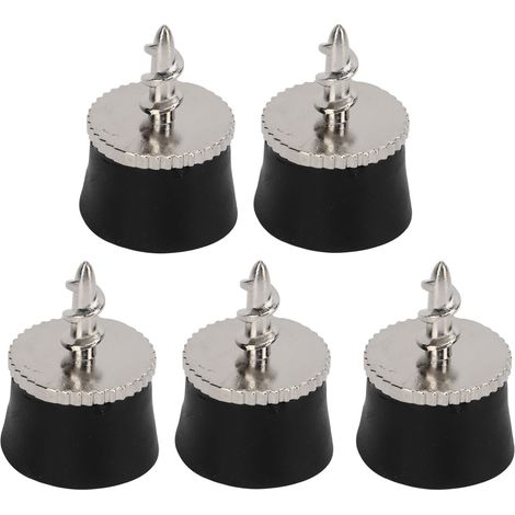 5 Pièces Ventouse de Golf en Silicone avec Pince en Alliage de Zinc, Accessoire Ramasse-Balles sans Pliage (1/5)