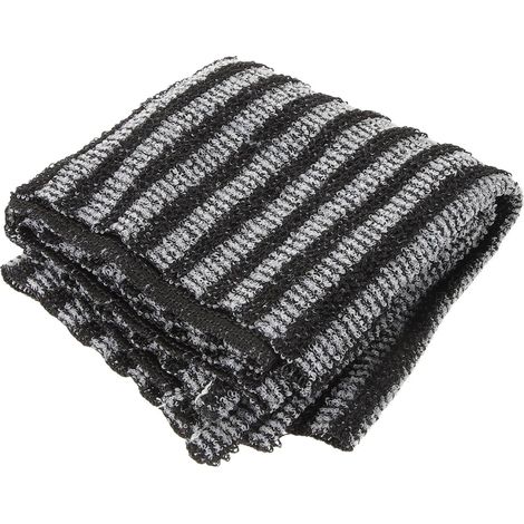 Serviette de bain exfoliante en polyester jacquard à rayures longues , offrant un gommage puissant e