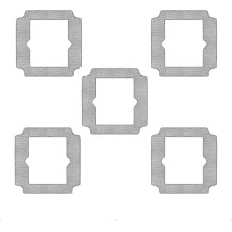 Lingettes de nettoyage pour robot lave-vitres Ecovacs MINI 2 / AIR 2 / ONE PRO, lingettes réutilisables, accessoires et pièces de rechange, lot de 5 (1/5)