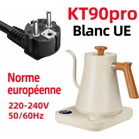 Bouilloire électrique col de cygne KT90pro blanc avec maintien au chaud norme UE kt90pro blanc réf 3351 25,5 × 22,5 × 20 cm 1,7 kg – Livraison gratuite