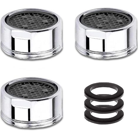 Aérateur de robinet M18, 3 pièces, filtre à eau pour robinet (filetage extérieur 18 mm)