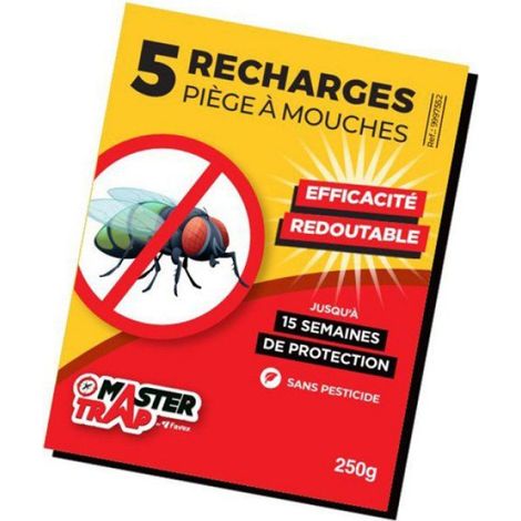 Recharge Anti-mouches - 50 g - Pour Piège À Mouches - Lot De 5
