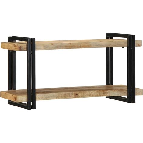 vidaXL Estante de pared madera maciza de mango 90x33x45 cm (1/2)