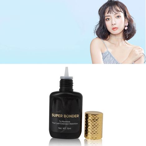 Liant transparent professionnel pour extensions de cils 15ml - Anti-blanchiment et longue tenue (1/5)