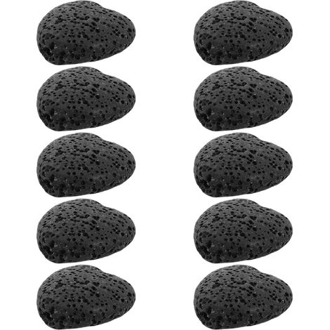 Pierres de Diffusion D'huiles Essentielles en Roche Volcanique Noire – Diffuseur Naturel sans Feu pour Aromathérapie, Spa et Relaxation à Domicile, Taille (1/5)