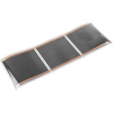 Chauffage au sol électrique 220V, tapis radiant silencieux grande taille 25x95cm (9,84x37,4in) pour maison, système de chaleur infrarouge, faible consommation, confort thermique. (1/5)