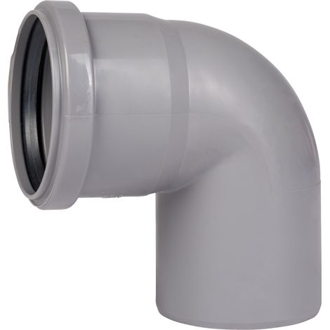HT Bogen mit Muffe und Gummidichtung HT-Rohrbogen DN75 87° HTB