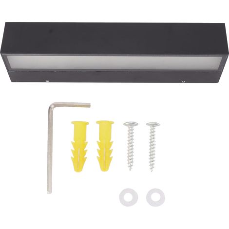 Moderne rechteckige 18-W-LED-Wandleuchte, 11,8 Zoll, IP65 (1/5)