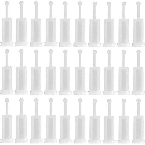 30Pcs Disposable HVLP Gravity Feed Paint Strainers Fine Mesh, White-- (1/5)