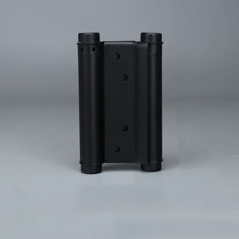 2pcs Charnières À Ressort en Acier Inox À Double Action pour Portes Battante Charnière Fermeture Automatique pour Saloon Café Bar Pub Comptoir Porte Placard(ressort double de 4 pouces, noir) (1/4)