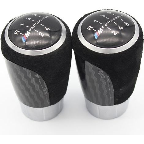 Passend für BMW E46E81E82 Fahrzeuge, Schaltknauf für Schaltgetriebe, schwarze 6-Gang-Getriebe-Modifikationsteile, eine Packung. (1/4)