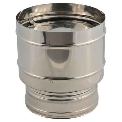 FUMAIOLO DOPPIA PARETE ANTIVENTO Ø 150/200 mm
