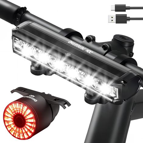 Dengmx-Aluminium Lumiere Velo Avant et Arriere - aluminium, 36 mm, 4000 mAh, étanche - automobile / bricolage (1/3)