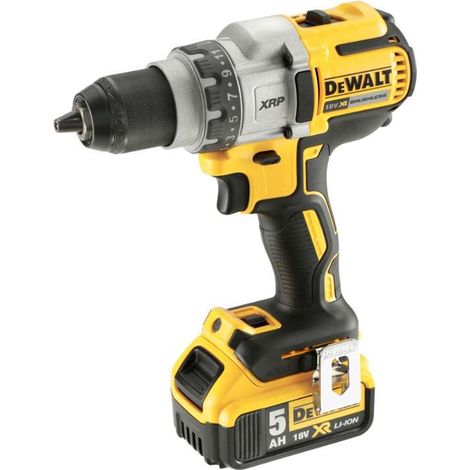 DeWALT Werkzeuge - Akku-Bohrschrauber 18V, 2 x 5,0 Ah Li-Ion Akkus, Ladegerät DCD991P2 (1/10)