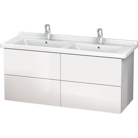 Meuble sous-vasque L-CUBE 469x1220x558mm Gris Doloaveci brillant
