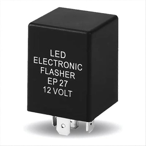 Relais clignotant LED EP27, relais clignotant 5 broches pour clignotant LED, indicateur clignotant électronique pour feux de détresse/avertissement fixes (1/5)