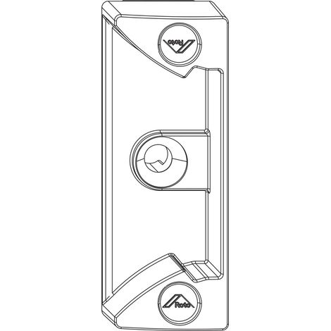 ROTO NX Schnäpper für Stulpflügegetriebe Rahmenteil Holz/PVC silber (1/2)
