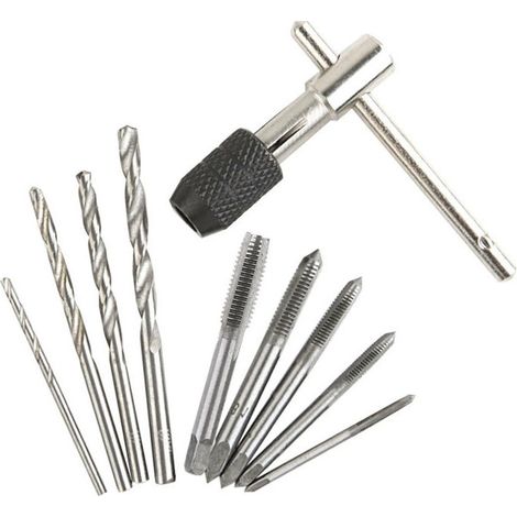 T-Shape Tap Wrench - M3 M4 M5 M6 M7 M8 - For Metric Thread Taps - Set of 9 (1/5)