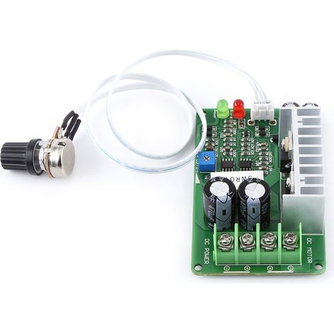 Variateur de vitesse PWM 15A pour moteur à courant continu 12V/24V/36V avec potentiomètre et protection contre surcharge (1/5)