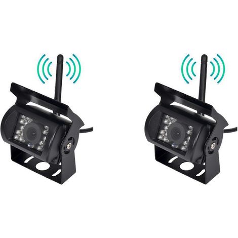 2 caméras de recul WiFi pour voiture, camion, camping-car ou remorque, compatibles iOS et Android. (1/5)