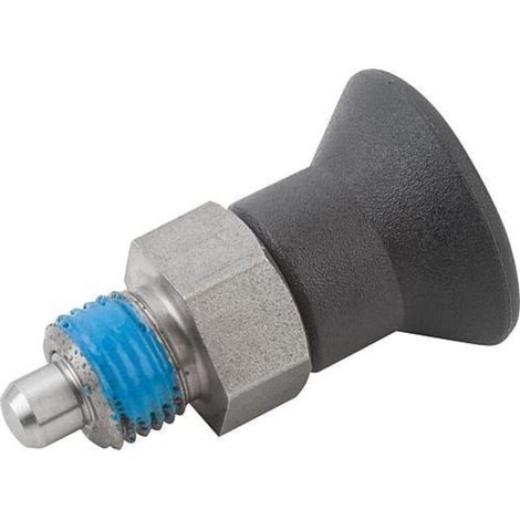 KIPP Arretierbolzen M08x1 D4 Form AP Gewindesicherung Gr.0 kurze Ausführung (1/3)