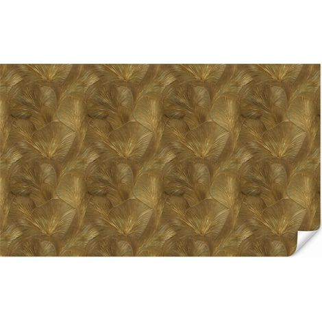 Carta da Parati Organico - Linee - Oro 500x300 cm (1/5)