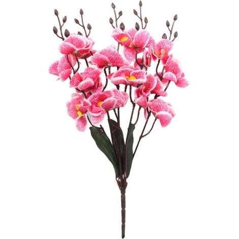 Künstliche rosa Orchideen im Strauß – 5 Stück, 38 cm hoch (1/3)