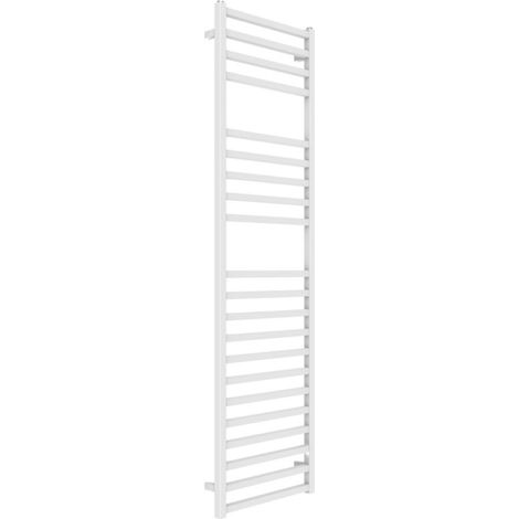 Termoarredo bagno scaldasalviette forma square calorifero termosifone bianco opaco finitura- bianco opaco - misure h1800xl600xi570 mm - confezione 1 (1/4)