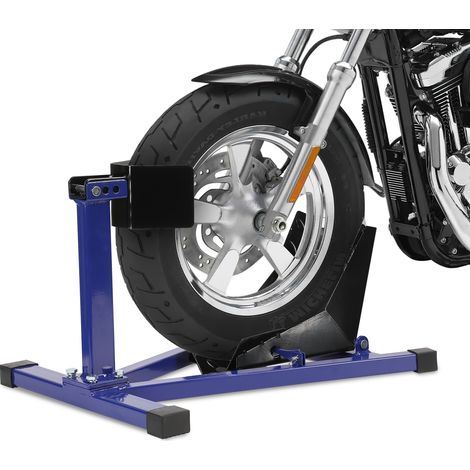 SWANEW Blocco ruota moto per pneumatico anteriore - Acciaio - per Ø 17-21” - Larghezza 60-160 mm - Supporto sollevatore moto Montaggio Officina Stoccaggio (1/5)