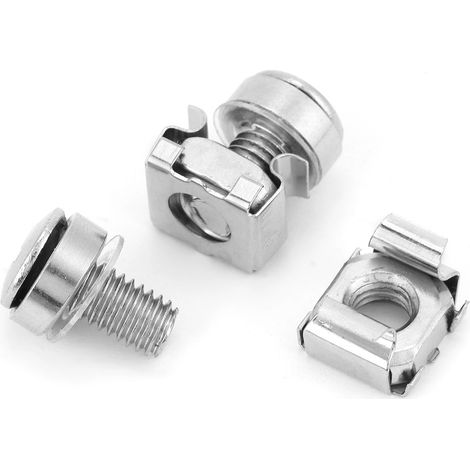 20-teiliges Set Netzwerkschrank-Rackschrauben & Käfigmuttern Sortimentsset (M516) (1/5)