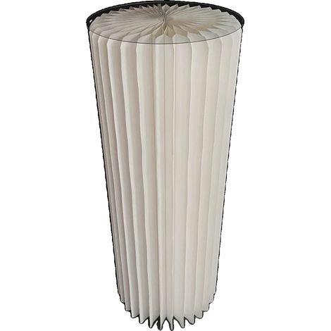 Soporte cilíndrico para papel, diseño elegante, opciones de altura versátiles. (1/2)