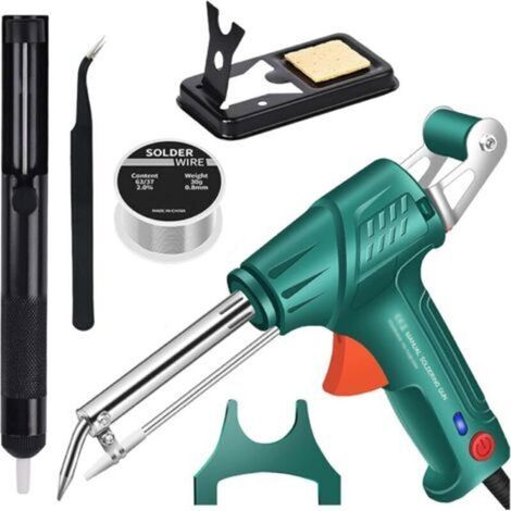 2025 outils de soudage au laser industriel chauffé en interne, pistolet à soudure en fer à soudure multifonction (Green) (1/5)