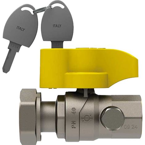 Robinet à tournant sphérique droit F-F avec écrou pivotant Fiv 3/4"X1"