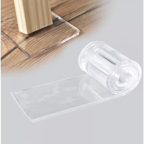 1 Pièces Transparente Pieds Adhésifs, PU Patin Antidérapant Auto-adhésif pour Protection Pied de Table Chaise Canapé Meubles (70×500×5mm) (1/4)