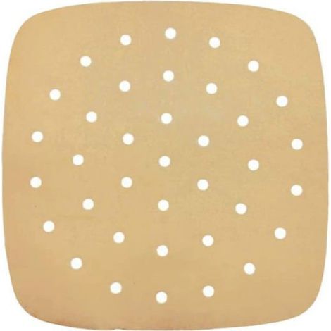 100PCS Papiers Sulfurisés Friteuse 18cm - Perforés Anti-Adhésifs - Four Brun Lumiryn (1/5)