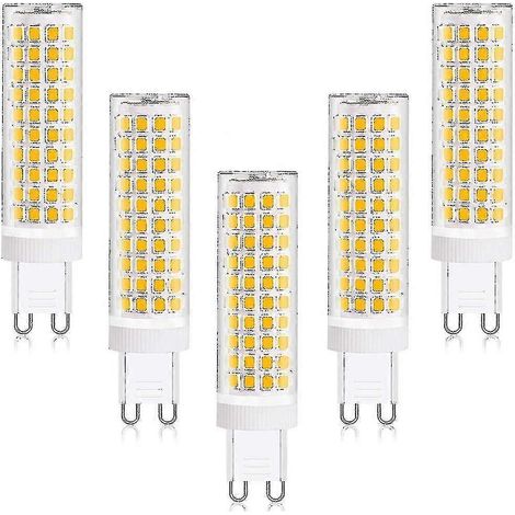 Ampoule LED G9 12 W, blanc chaud 3000 K, non dimmable, 1100 lumens, lot de 5 - économique (1/5)