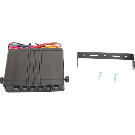 Boîte de commande d'interrupteur à bascule à 6 gangs, lumière bleue DC8 à 12V, universelle pour appareils d'éclairage, voiture et véhicule (1/5)