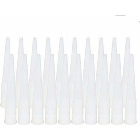 20 Pièces Cartouche Douilles Silicone Douilles embouts de Remplacement en Silicone Pointes Cartouche Cartouche Buses Buses(Diamètre intérieur de l'interface : 15 mm) (1/4)