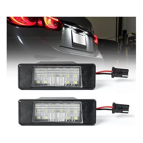 Feux de plaque d'immatriculation à LED X-Trail T31 Qashqai J10 J11 Juke F15 Primera P12 Pathfinder R51 Rogue Sport Versa Armada Q50 (1/5)