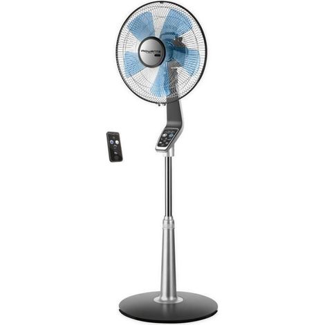 Ventilador de pie Rowenta Potente Silencioso Control remoto 5 velocidades Altura ajustable VU5670F2 (1/5)