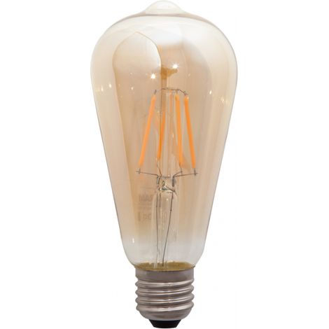 VINTAGE LED rústico E27 2200k Extra Cálido Dorado Instantáneo Inicio 4w = 3 0w NO Mercury 330 lumens