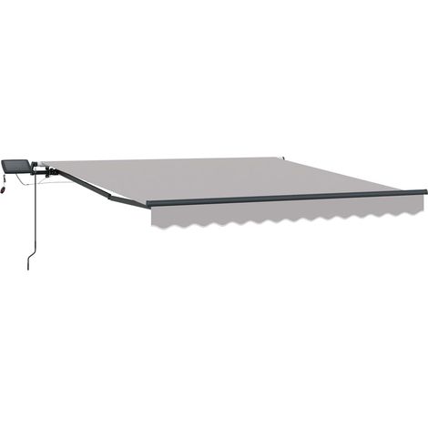 Maison Exclusive - Tenda Retrattile Grigio chiaro 300 x 250 cm Tessuto